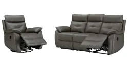NEW YORK 3+1 RECLINER SOHVAKALUSTO AIDOLLA NAHKALLA