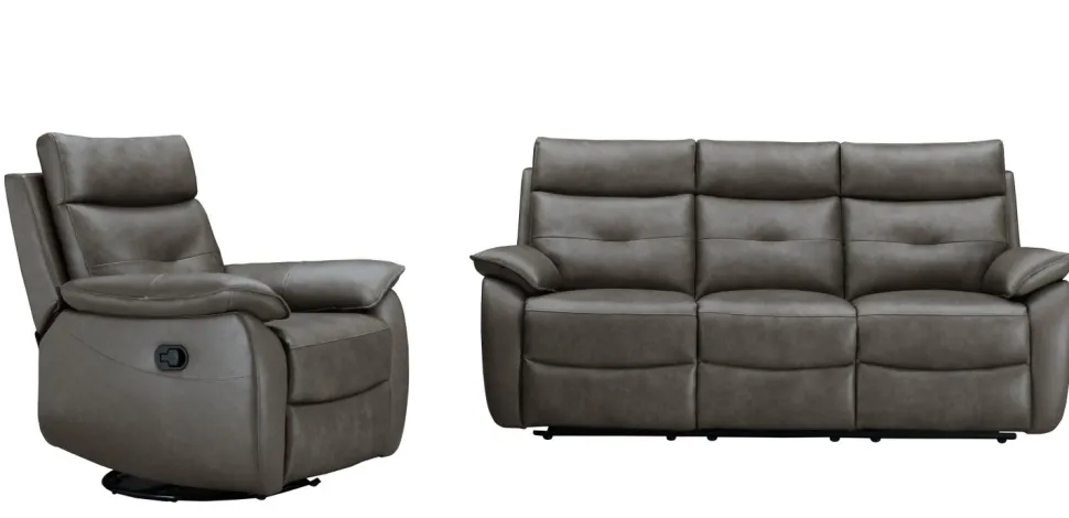 NEW YORK 3+1 RECLINER SOHVAKALUSTO AIDOLLA NAHKALLA