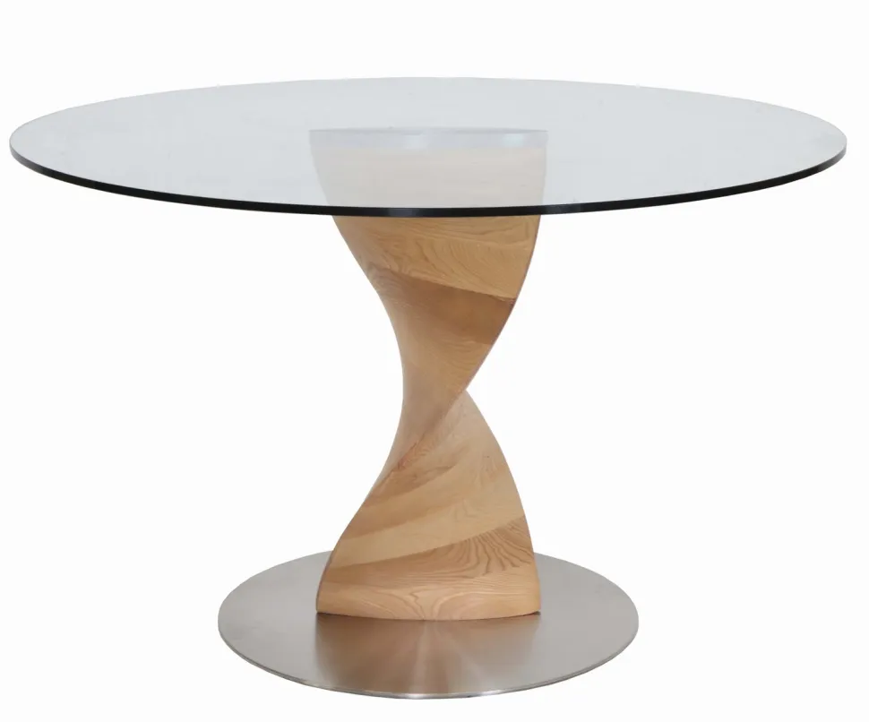 ORIENT PYÖREÄ 120 CM DESIGN RUOKAPÖYTÄ LASIKANNELLA