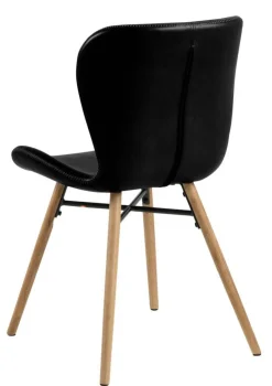 ORIENT PYÖREÄ 120 CM DESIGN RUOKAPÖYTÄ LASIKANNELLA + 4 OREGON PU-NAHKALLA VERHOILTUNA