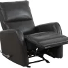 ORLANDO RECLINER TUOLI MIDNIGHT BLACK NAHKA