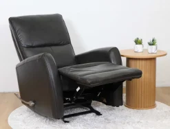 ORLANDO RECLINER TUOLI MIDNIGHT BLACK NAHKA