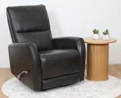 ORLANDO RECLINER TUOLI MIDNIGHT BLACK NAHKA
