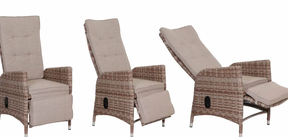 Palma polyrottinki recliner tuolit ja pöytä