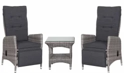 Palma polyrottinki recliner tuolit ja pöytä