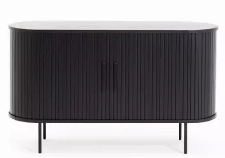 Ribbon senkki liukuovilla 140 cm musta tammi