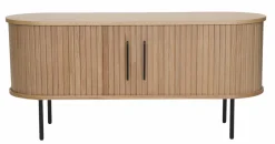 Ribbon tv-taso liukuovilla 120 cm luonnonväri tammi