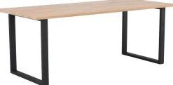 RUSTIK 200 CM TAMMIPÖYTÄ + 6 TUOHI TAMMI PINNATUOLIA