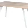 SAARNI 140 CM LANKKUPÖYTÄ VALKEILLA METALLIJALOILLA + 4 SWING KUPPITUOLIA VALKEA