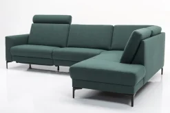 SKANDIA 2612 RECLINER KULMADIVAANI 228x210 CM KANGASVERHOILULLA SÄHKÖISELLÄ MEKANISMILLA JA NISKATUELLA