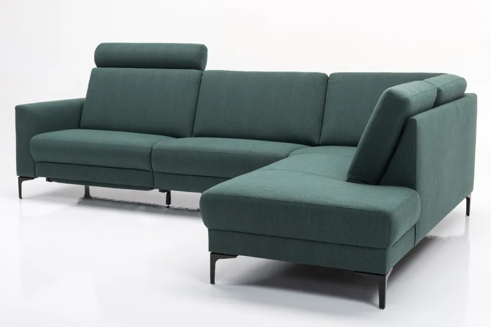 SKANDIA 2612 RECLINER KULMADIVAANI 248x210 CM KANGASVERHOILULLA SÄHKÖISELLÄ MEKANISMILLA JA NISKATUELLA