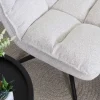 SOFT PYÖRIVÄ LEPOTUOLI JALKARAHILLA BEIGE KANGAS