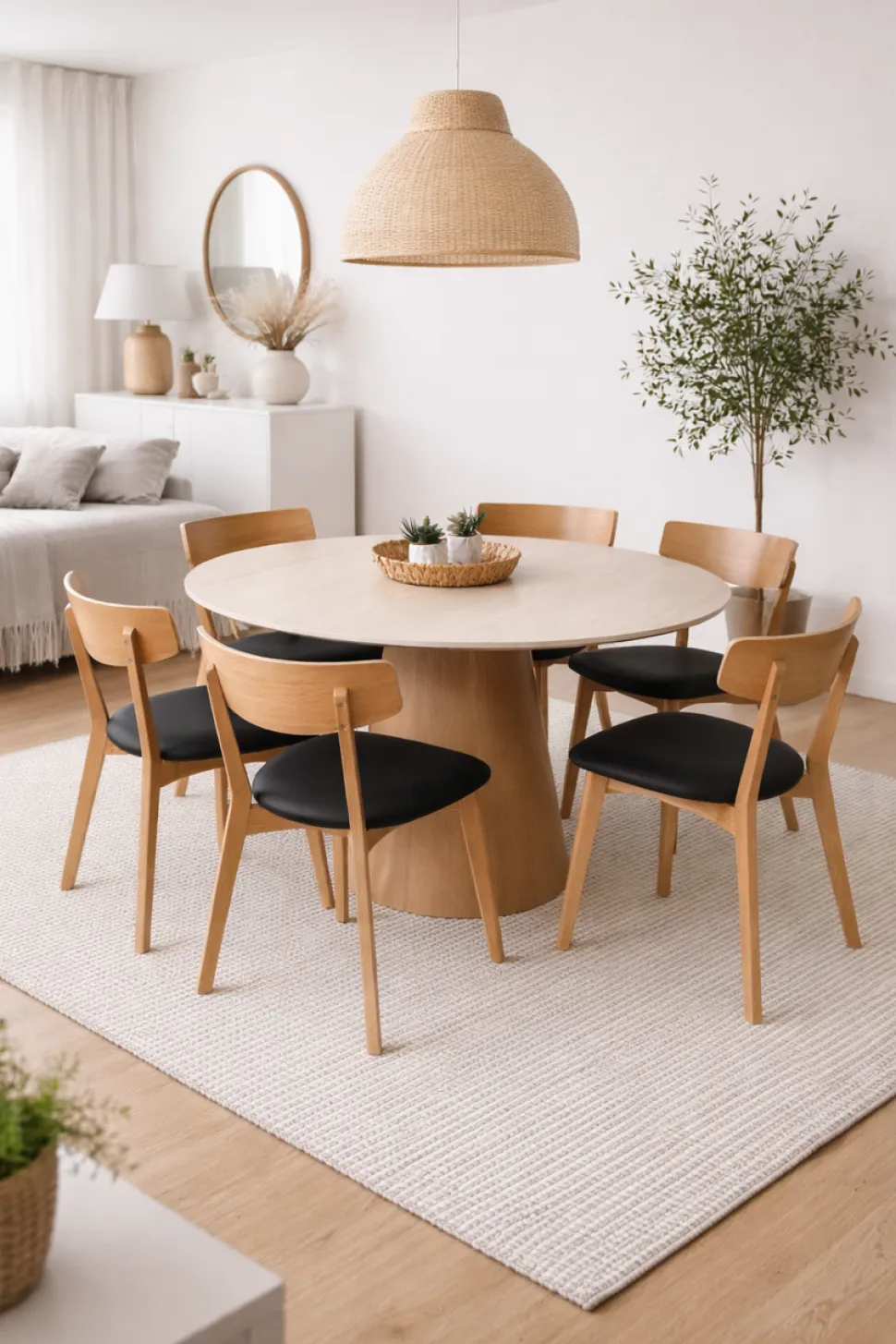 Travertine pyöreä ruokapöytä keraamikkakannella