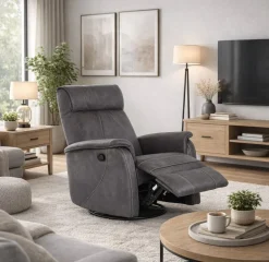 Trendi recliner tuoli harmaa