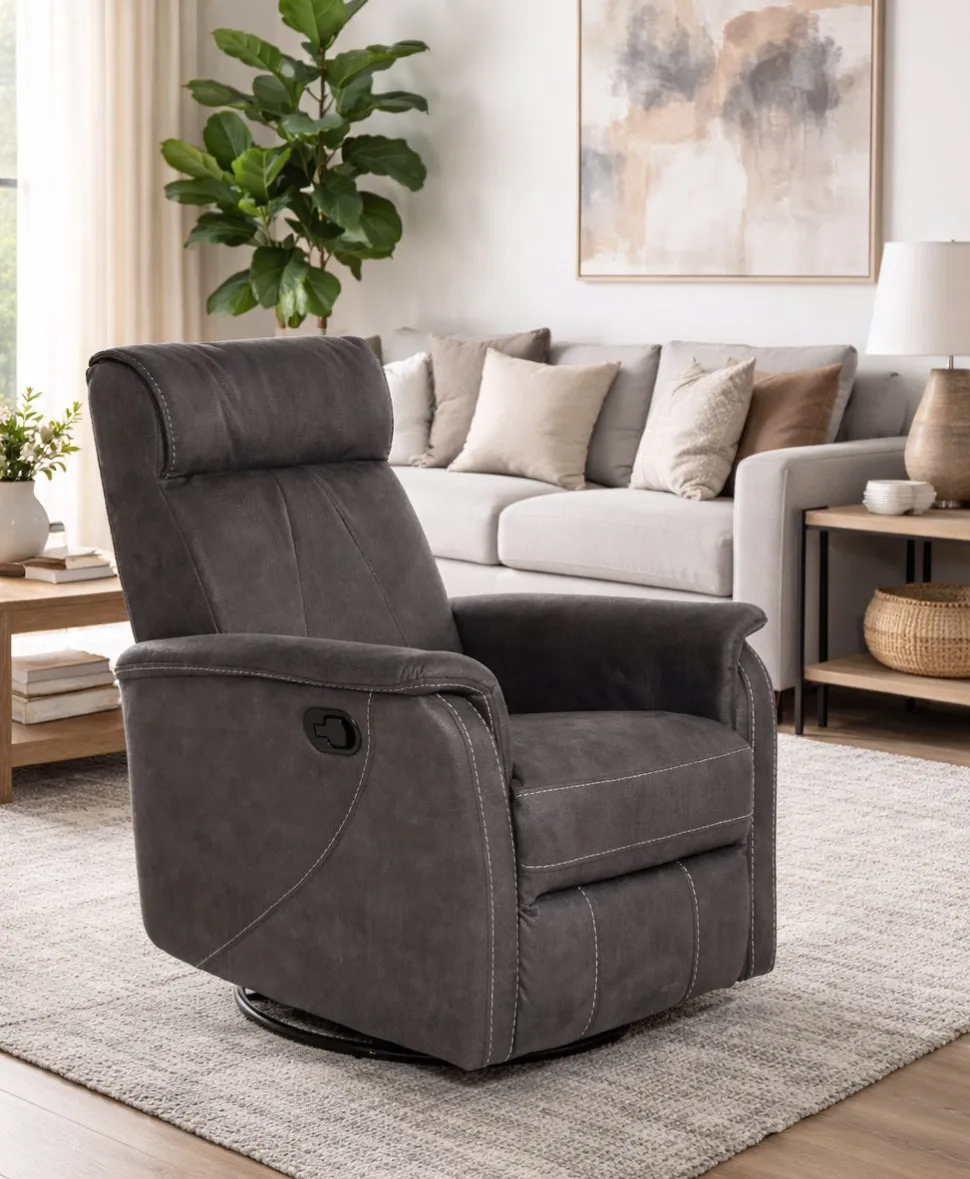 Trendi recliner tuoli harmaa
