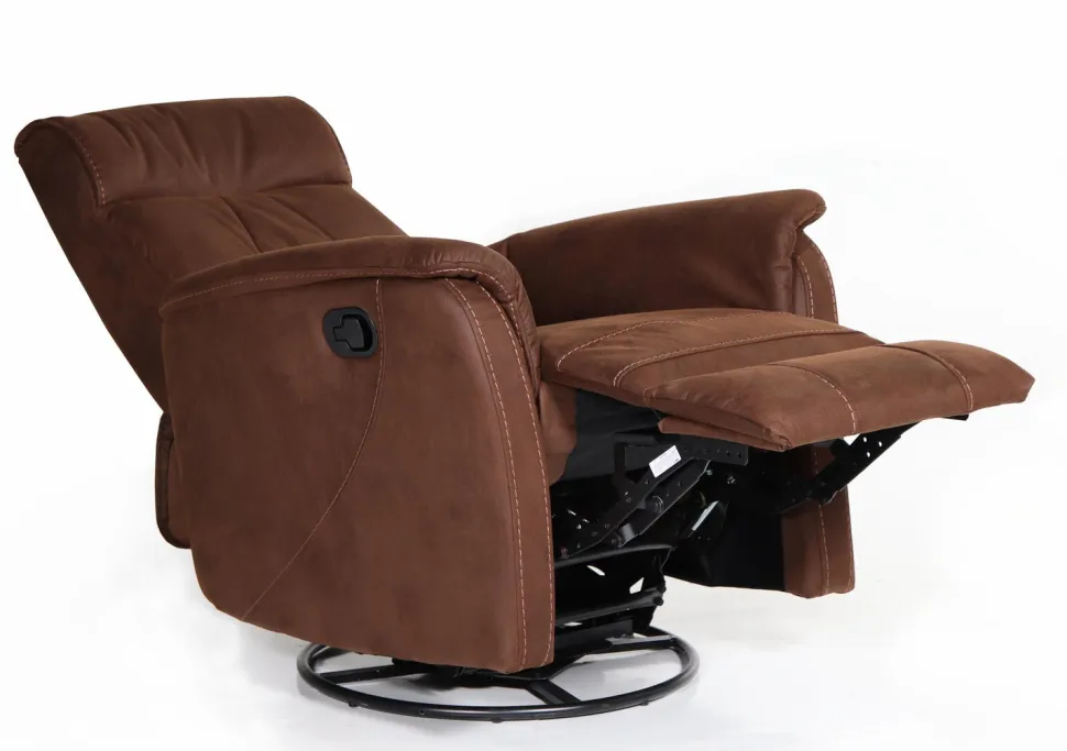 Trendi recliner tuoli ruskea