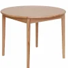 TROYES PYÖREÄ JATKETTAVA TAMMIPÖYTÄ 100+32 CM