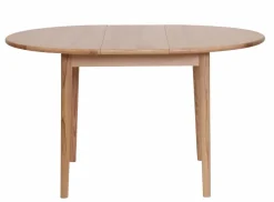 TROYES PYÖREÄ JATKETTAVA TAMMIPÖYTÄ 100+32 CM