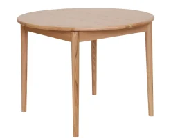 TROYES PYÖREÄ JATKETTAVA TAMMIPÖYTÄ + 4 RONALDO KUPPITUOLIA