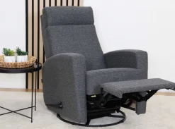 Unico Aida recliner tuoli land tummaharmaa